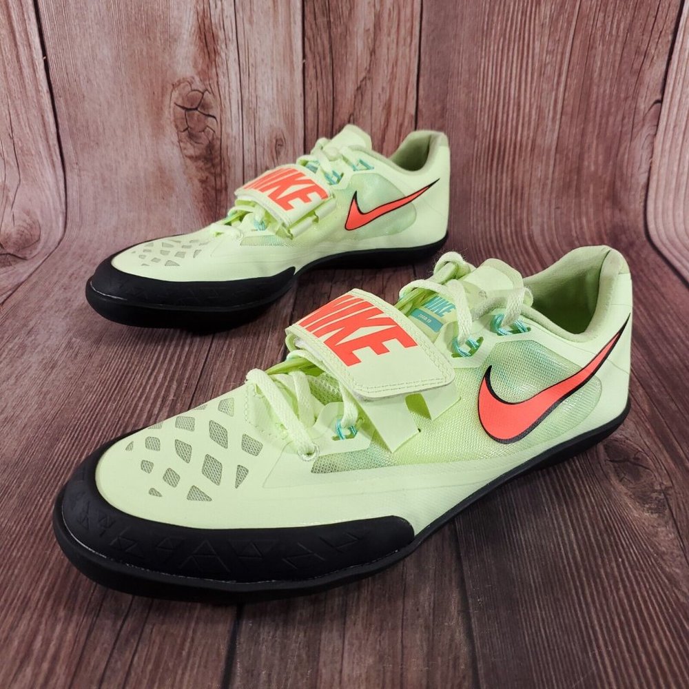 Nike Mens 9.5 Nike Zoom SD 4 Track & Field Throwing Shoes Barely Volt 685135-700